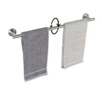 TocTen Barre Porte-Serviettes de Bain en Acier Inoxydable SUS304 épais pour Salle de Bain, Porte-Serviettes Mural Robuste - 61 cm - Nickel brossé