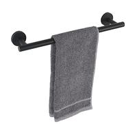 TocTen Barre Porte-Serviettes de Bain en Acier Inoxydable SUS304 épais pour Salle de Bain, Porte-Serviettes Mural Robuste - 40,6 cm - Noir