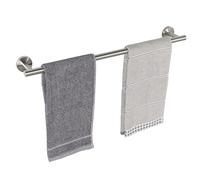 TocTen Barre Porte-Serviettes de Bain en Acier Inoxydable SUS304 épais pour Salle de Bain, Porte-Serviettes Mural Robuste - 50,8 cm - Nickel brossé