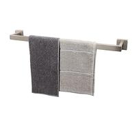 TocTen Porte-serviettes de bain - Porte-serviettes en acier inoxydable SUS304 épais pour salle de bain, accessoires de salle de bain, porte-serviettes, montage mural robuste, porte-serviettes. (Nickel