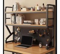 TOCTUS Bibliothèque sur Bureau, Étagere À Poser sur Meuble À 2 Niveaux, Meuble De Rangement Polyvalente, Organisateur De Comptoir en Bois, Étagère À Livres pour Bureau (Color : 2tier, Size : 110cm)