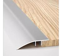 TOCTUS Profile De Transition De Plancher Garniture De Bordure en Aluminium pour Porte, Bande De Transition Barre De Seuil Réducteur De Seuil Couverture D'écart De Plancher (Color : Silver*1pc)