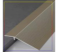 TOCTUS Réducteur De Bande De Transition en Aluminium, Rampe De Seuil De Transition De Sol en Bois À Carrelage, Barre De Moquette pour Portes, pour Une Différence De Hauteur De 1 À 4 cm (Color : Matte