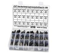 TOCYORIC ® 24Value 500pcs Electrolytic Capacitor Assortment Box Kit Range 0.1uF-1000uF