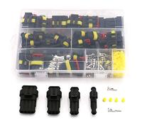 TOCYORIC 274Pcs Waterproof Car Motorcycle Auto Electrical Wire Connector Plug Kit Terminal Assortment 1 2 3 4 Pin Way
