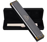 TOCYORIC Blues Harmonica 24 Hole C Key with Case, Mouth Organ Harp, Diatonic Harmonica for Beginner, Adult, Kids, Professional, Students, Friends, Gifts