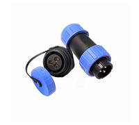 Tocyoric HE21 Connecteur étanche 3 broches pour extérieur Câble électrique Circulaire Filetage mâle Prise femelle Montage panneau pour équipement LED/Power/éclairage