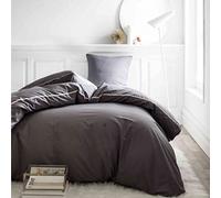 TODAY 017226 Housse de Couette et Taies d'oreiller, Gris, 240 x 260 cm