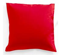 Today 201716 Taie d'oreiller a volant plat Coton - Rouge (Pomme d'Amour) 75x 75cm