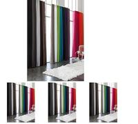 TODAY 257348 Rideau à Oeillets Polyester Zinc/Gris 140 x 260 cm (Lot de 4)