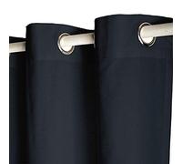 Today 257422 Rideau à œillets Coton Réglisse/Noir 140 x 250 cm