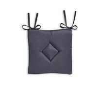 Today 261308 Galette Classique Polyester Canon de fusil/Gris Anthracite 40 x 40 cm
