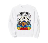 Today A Capy Day Funny Capybara Pun Mouette 5e année Sweatshirt