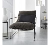TODAY Coussin Matiere 1 30/50 "Effet Lin Polyester Prestige Fusain