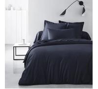 Today Drap-housse 140 x 200 cm 2 personnes Grand bonnet 30 cm Coton uni Navy