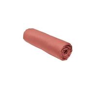 MAELSA® - Drap Housse 90 x 200 +23 - Today Essential Couleur Terracotta - Drap 100% Coton 57 Fils Fibre Naturelle