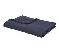 Today - Drap plat - 100% coton BIO - 300 x 240 cm - Bleu navy Bleu foncé