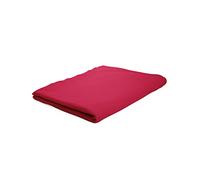 Drap Plat Rouge/Pomme D'amour, 240x300cm, 2 Personnes, 100% Coton 57 Fils, Doux Et Résistant