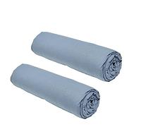 Lot de 2 draps housses TODAY Essential - 90 x 190 cm - 1 personne - 100% Coton - Denim