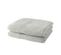 Today – Lot de 2 serviettes de toilette 50x90 cm 100% coton – Craie