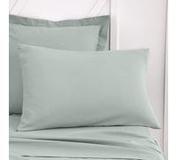 Today Essential - Lot de 2 Taies d'oreillers 50X70 cm 100% Coton Uni, Celadon