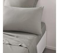Today Essential - Lot de 2 Taies d'oreillers 50X70 cm 100% Coton Uni, Dune