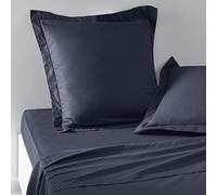 Today Essential - Lot de 2 Taies d'oreillers 63X63 cm 100% Coton Uni, Navy