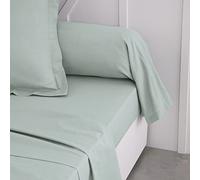 Today Essential - Taie de traversin 45X185 cm 100% Coton Uni, Celadon