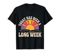 Today Has Been A Long Week Sarcastique épuisé fatigué - T-Shirt