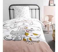 TODAY Housse de Couette Enfant 140x200 cm avec 1 taie d'oreiller 63x63 cm Parure de lit Coton Kids Kool 1.14
