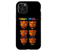 Today I Feel Cool Teddy Bear Face Moods Illustration Graphic Coque pour iPhone 11 Pro