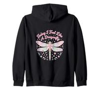 Today I Feel Like A Libellule Adorable Insecte Girly Sweat à Capuche