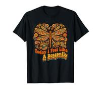 Today I Feel Like A Libellule Style rétro pour Amoureux des Insectes T-Shirt Graphique avec Valeur