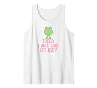 Today I Will Take Life Easy Cute Kawaii Frog Inspiration Débardeur