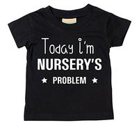 Today I'm De la pépinière Problème T-shirt Bébé Tout-petit Enfants disponible en tailles 0-6 Mois pour 14-15 Ans Diverses Couleurs Disponibles - Noir, 14-15 Years