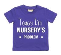 Today I'm De la pépinière Problème T-shirt Bébé Tout-petit Enfants disponible en tailles 0-6 Mois pour 14-15 Ans Diverses Couleurs Disponibles - Pourpre, 24-36 Months