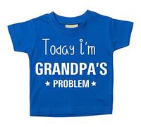 Today I'm Grandpa's Problème T-shirt Bébé Tout-petit Enfants disponible en tailles 0-6 Months pour 14-15 Ans Diverses Couleurs Disponibles - Bleu, 18-24 Months