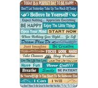 Today Is A Day to Be Happy Tin Sign 8 X 12 in
