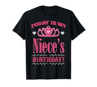 Today Is My Niece's Birthday Jolie couronne d'anniversaire de princesse T-Shirt