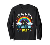 Today is My Peaceful Day Mindfulness Hommes Femmes Adolescents Enfants Manche Longue
