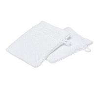 Today - Lot de 2 gants de toilette - 100% coton BIO - Blanc craie Blanc G