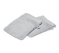 Today - Lot de 2 gants de toilette - 100% coton BIO - Gris acier Gris G