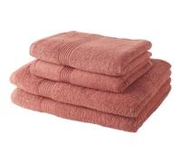 Today Lot de 2 serviettes de bain 50x100 + 2 draps de bain 70x130 Terracotta 100% coton 450 GSM