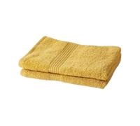 Today – Lot de 2 serviettes de toilette 50x90 cm 100% coton Ocre