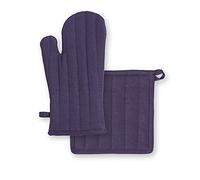 Today Lot Gant + Manique Coton Deep Purple Coton Violet 32 x 20 cm