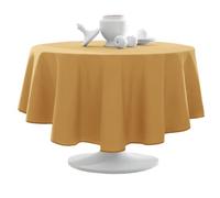 Today Nappe ronde - 180 cm de diamètre - Polyester - Ocre - Jaune