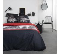 TODAY Parure de lit Coton 2 personnes - 220x240 cm - Imprimé Rouge Clem