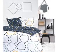 TODAY Parure De Lit Double à Motif Géométrique Sunshine - 220 X 240 Cm