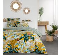 Parure de lit - TODAY - Sunshine - Jaune - 100% Coton - 260x240cm