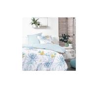Parure de lit - TODAY - Sunshine - 2 personnes - 260x240cm - Coton - Motifs floraux